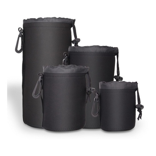 Porta Lente Neoprene À Prova Dagua Passa Cinto Pr