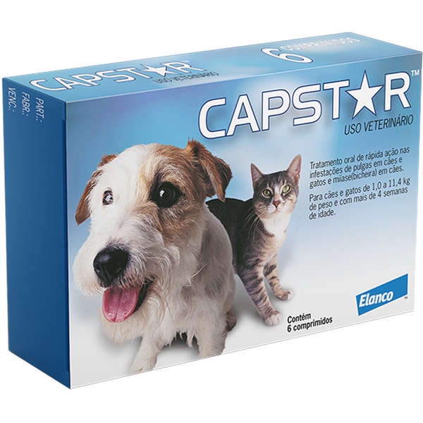 Elanco Capstar para Cães e Gatos, 6 Comprimidos x