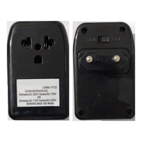 Conversor Transformador De Voltagem Bivolt 100w Li