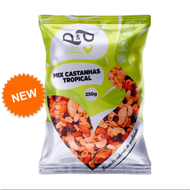 Mix Castanha Tropical Nuts Saudável Nozes, Amênd