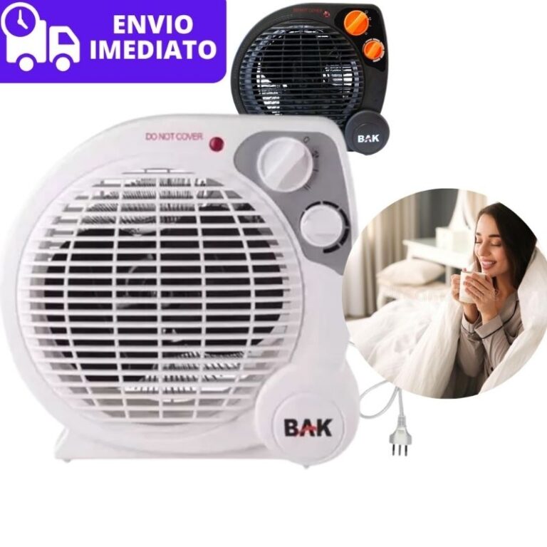 Aquecedor elétrico portátil Bak  110 volts  4 Es