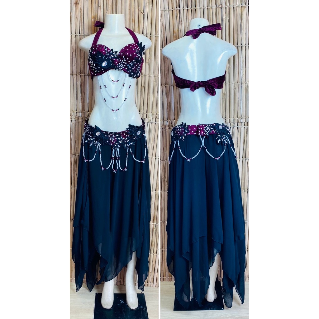 [Liquidação] Dança do Ventre Traje  Bordado Completo- Pronta Entrega – TPCL-529