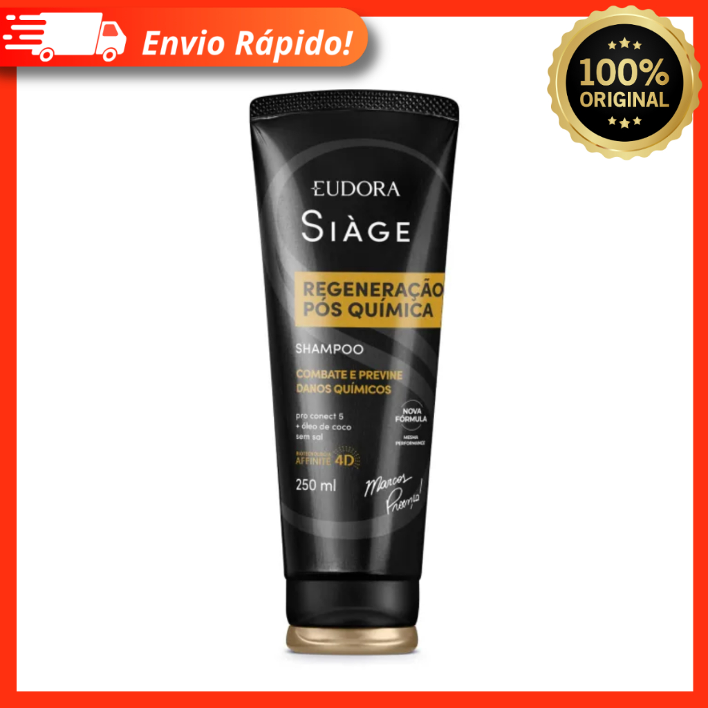 Shampoo Eudora Siàge Expert Regeneração Pós Química 100% Original