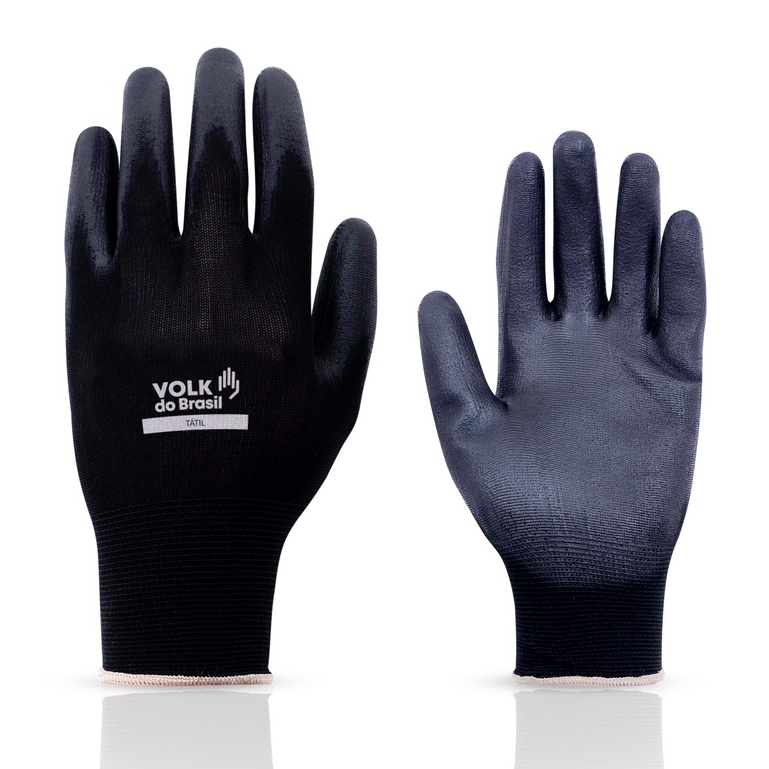 Luva Tátil Black em Nylon Volk Ideal para Serviç