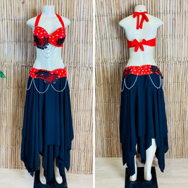 [Liquidação] Dança do Ventre Traje  Bordado Com