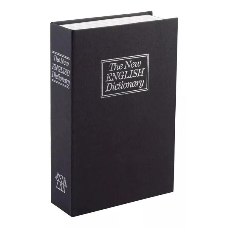 Livro Cofre Camuflado Com Chave Tema Dicionário