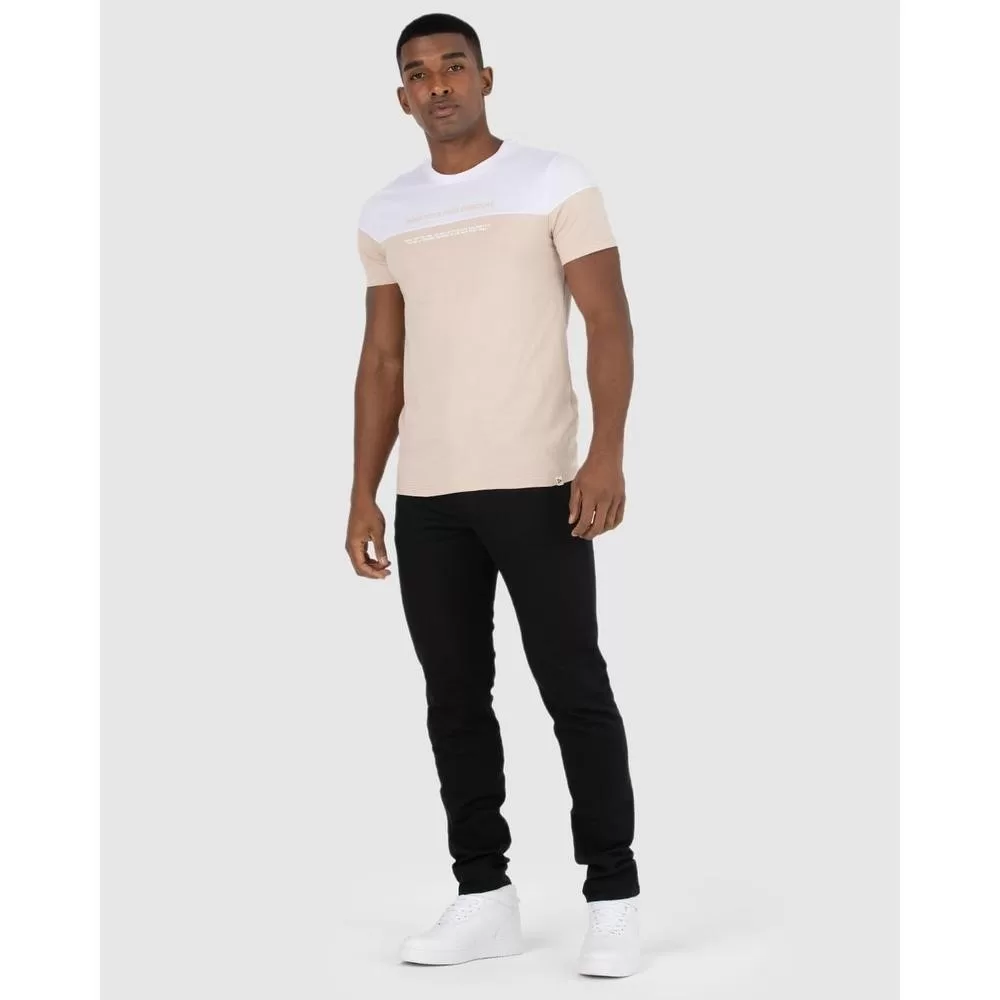 Calça Masculina Slim Cintura Média Em Sarja Com Elastano