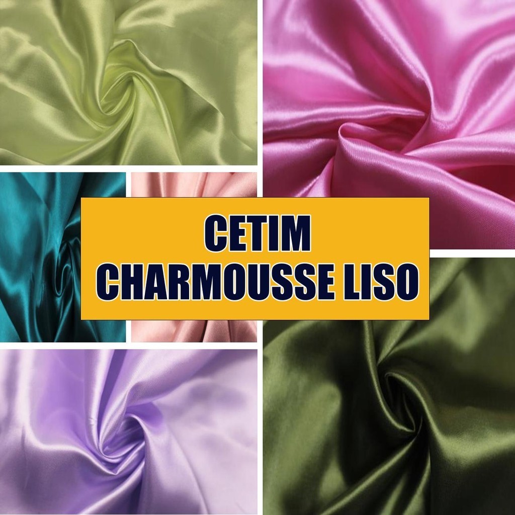 1 Metro Tecido Cetim Charmousse Liso Comum (1m x 1.45m)