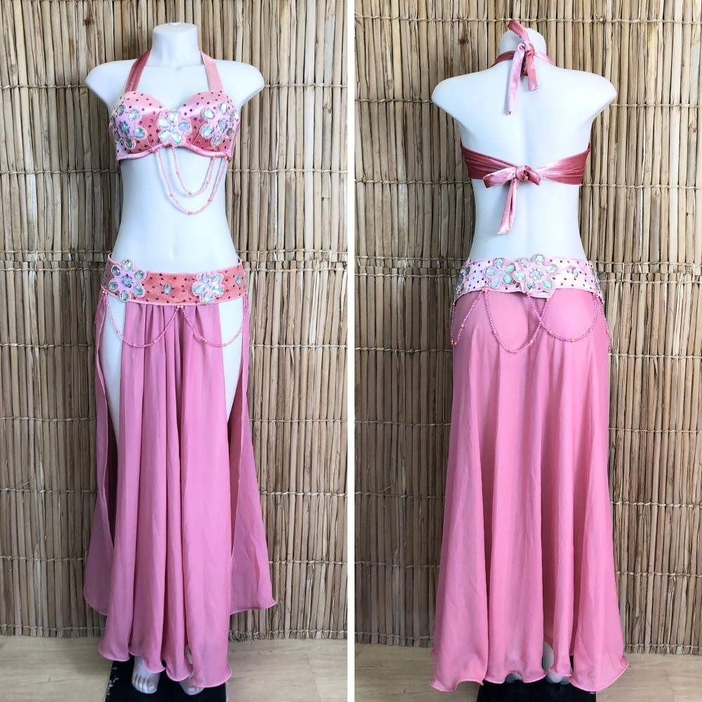 [Liquidação] Dança do Ventre Traje Bordado Completo – G(44) – Pronta Entrega – TPCL-780