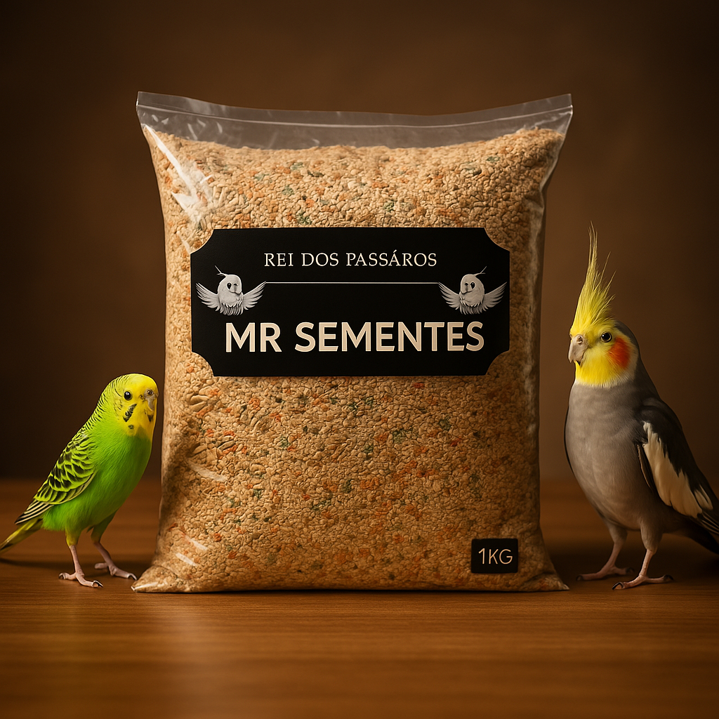 Ração Calopsita Premium 1kg com Mel