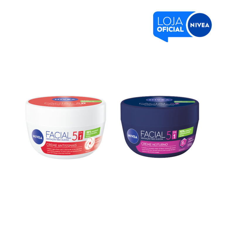 KIT NIVEA Creme Facial Antissinais 100g + Creme Fa