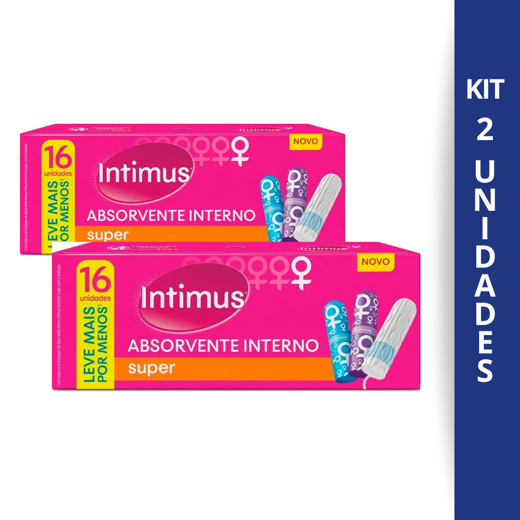 Kit 2 Absorvente Interno Intimus Super Com 16Un