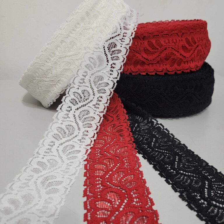 Renda Elástica largura 5cm Lingerie e Artesanato 