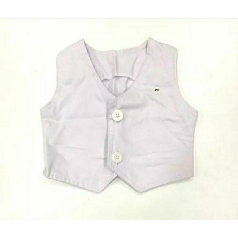 colete branco Tam 6 meses a 4 anos