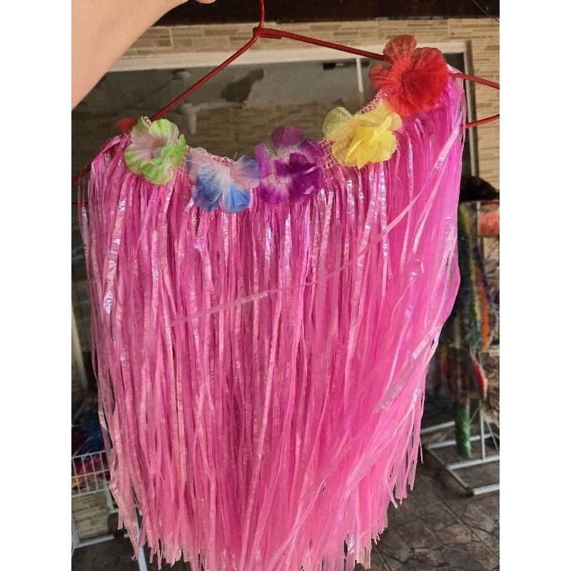 Carnaval festas aniversário saia havaiana adulto rosa