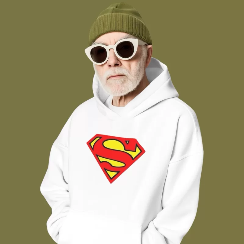 Moletom Canguru Masculino Super Herói Forte Capa Homem S Criptonita Blusa de Frio Inverno Filme Flan