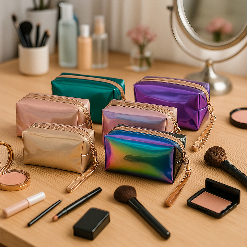 necessarie estojo bolsa de maquiagem higiene porta utensilios multiuso Estojo compacto