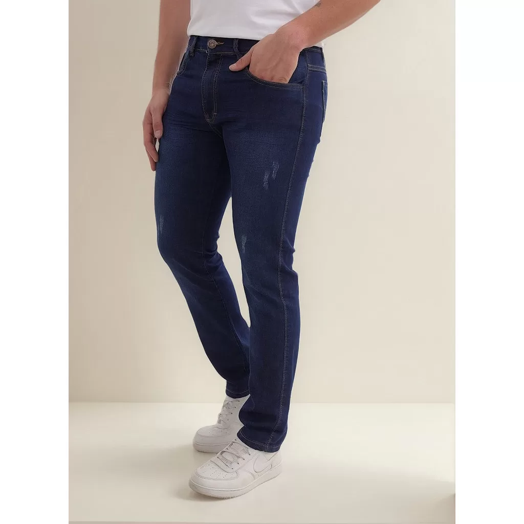 Calça Jeans Masculina Super Skinny Tendência Corte Casual