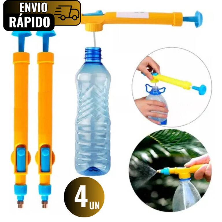 Conjunto 4 Pulverizador De Plástico Para Garrafa 