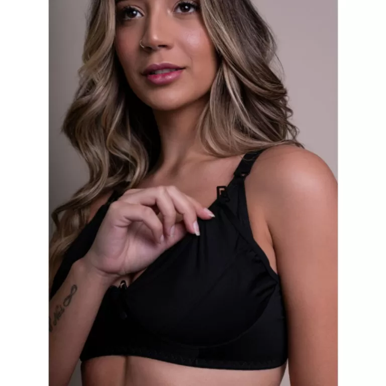 Kit com 3 lingerie para amamentação para materni