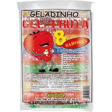 Geladinho Gel Fruta Sacolé Geladão 40unX55ml chu
