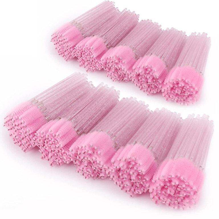 Kit 500 Escovinhas Com Glitter Extensão De Cilios