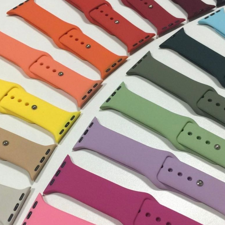 Pulseiras Lisa de Silicone Para Smartwatch Apple W