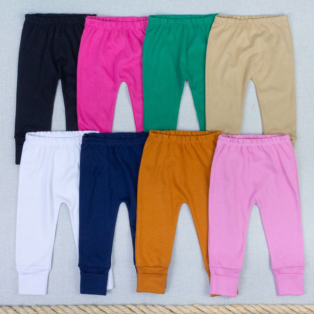 Calça para Bebê Em Suedine Com Pé Reversível – Até 12 Meses