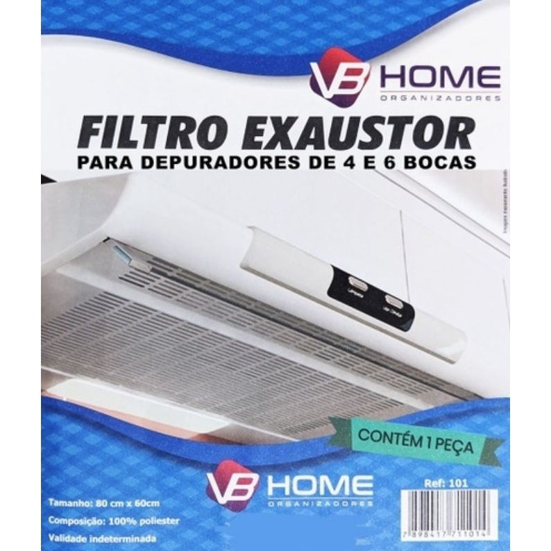 Filtro Manta Feltro Gordura Colormaq Sugar Bosch 60cm x 80cm para Coifas e Exaustores universal