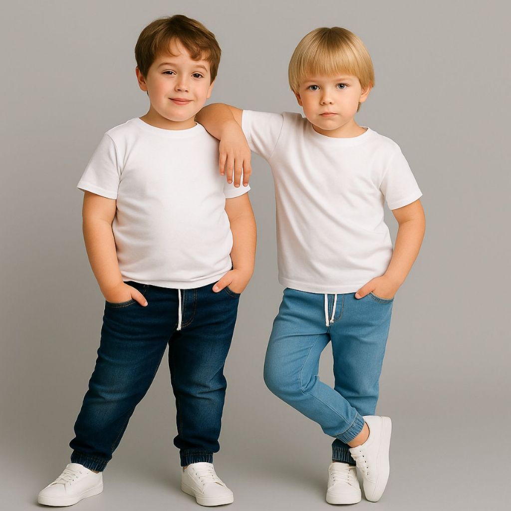 Kit 2 Calças Jogger Infantil com Lycra Menino 2 Ao 16 Juvenil