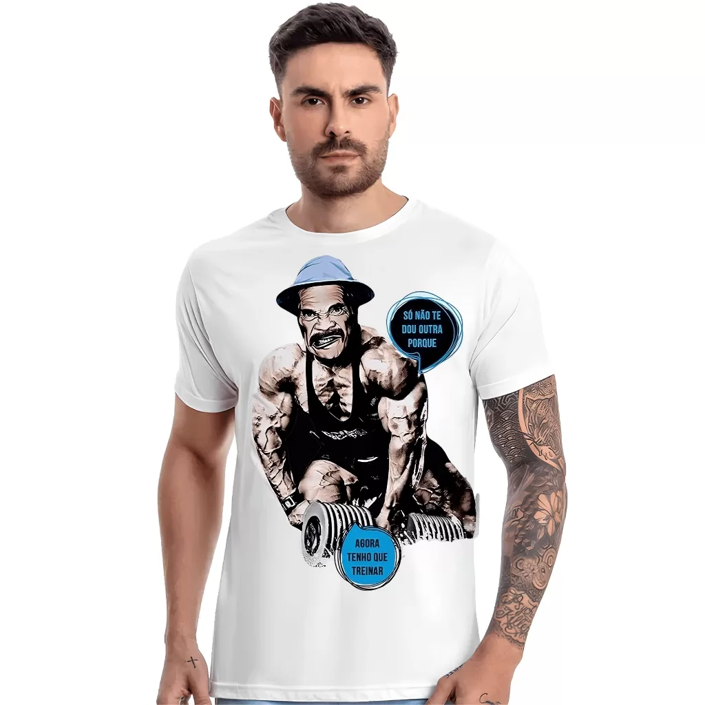 Camiseta Seu Madruga Maromba Só não te dou outra porque agora tenho que treinar