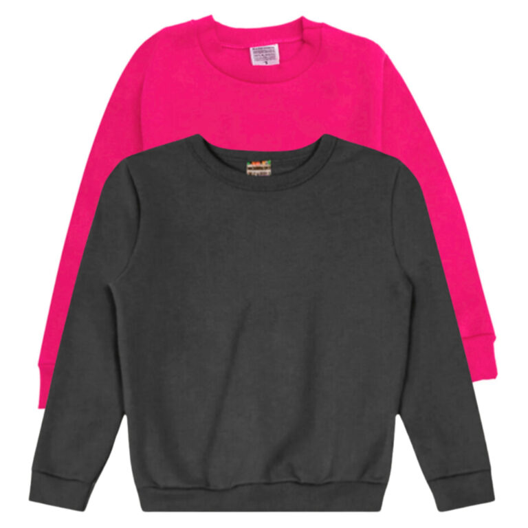 Kit 2 Moletom blusa de frio grosso Infantil Sem Ca