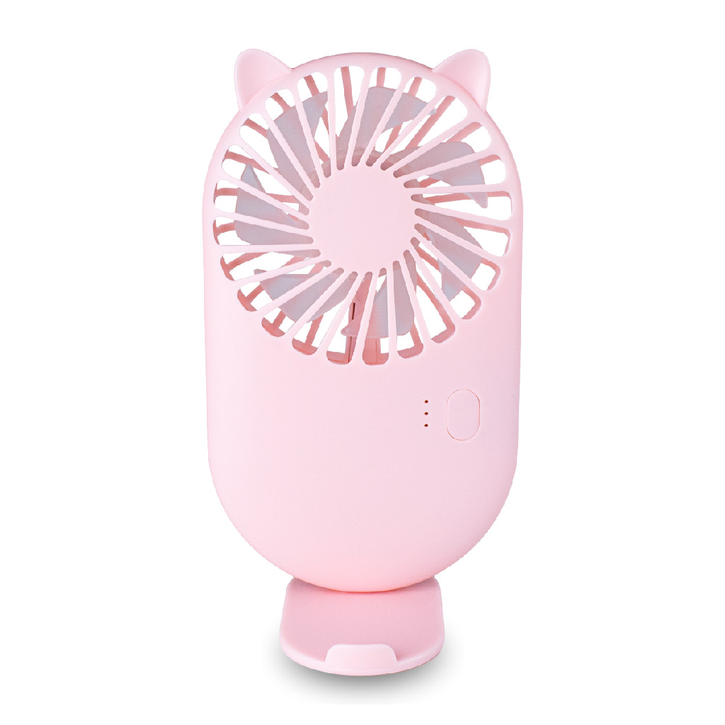 Mini Ventilador Portátil Recarregável Rosa Maquiagem Cílios Make Up Sobrancelha Carro Mesa Salão