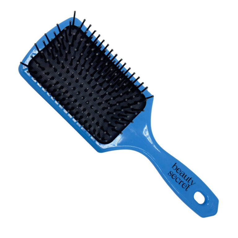 Escova Raquete Almofadada Beauty Secret Azul com C