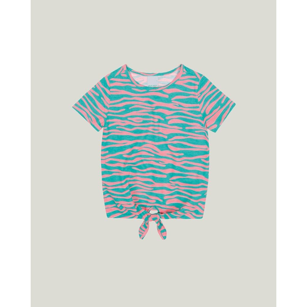 Blusa Zebrada Meia Malha Menina Malwee Kids