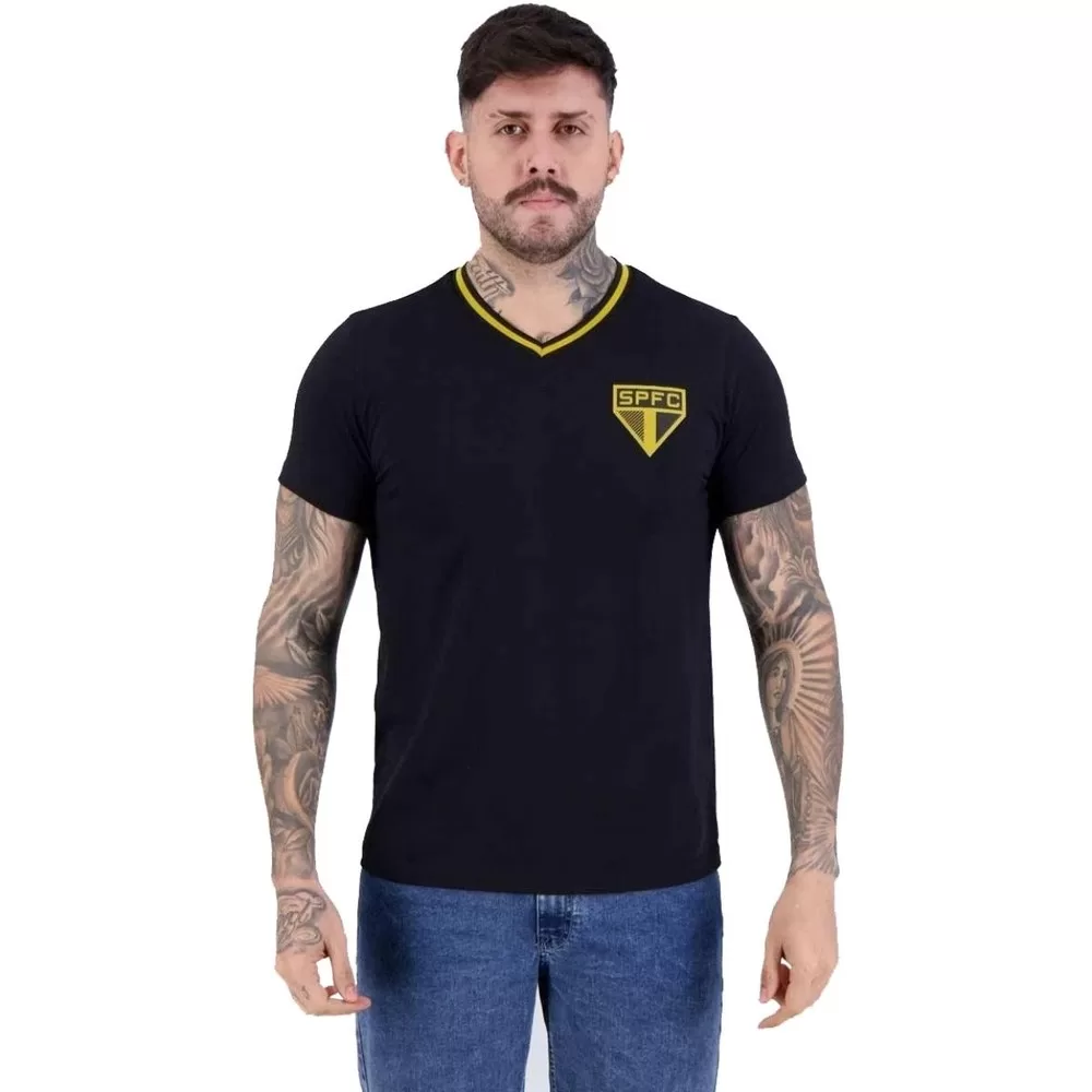 Camisa São Paulo Clube Masculina – Preto
