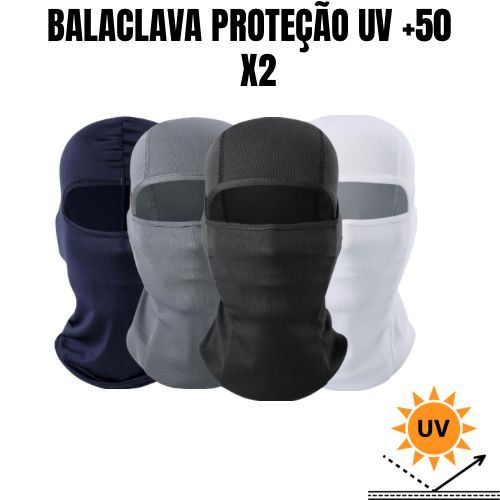 Kit 2 Touca Ninja Balaclava Toca UV+50 Proteção 