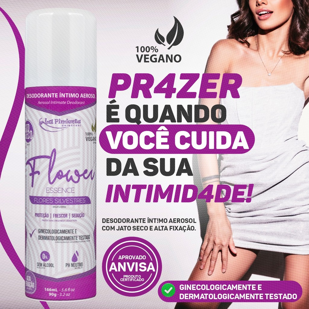 DESODORANTE INTIMO ESSENCE: SENSACAO DE LIMPEZA INSTANTANEA