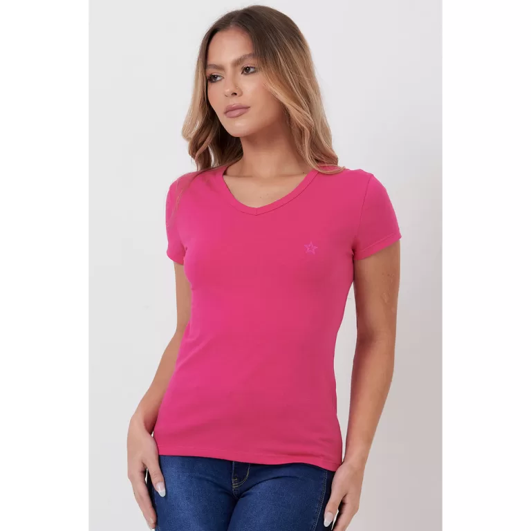 Blusa Decote v Planet Girls Pink
