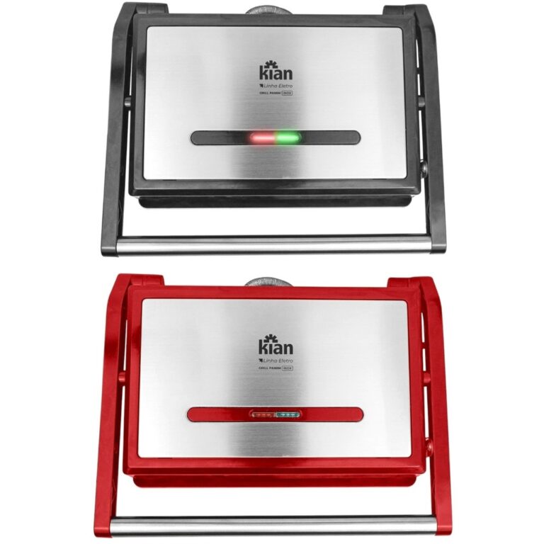 Grill Inox Sanduicheira Antiaderente Multiuso 127V