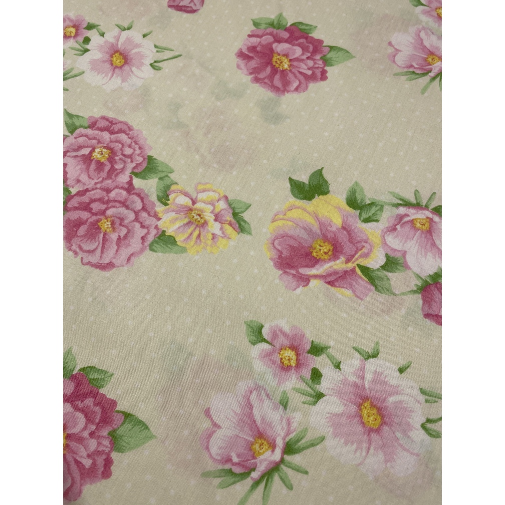 Tecido Tricoline Estampado 100% Algodão – Flores