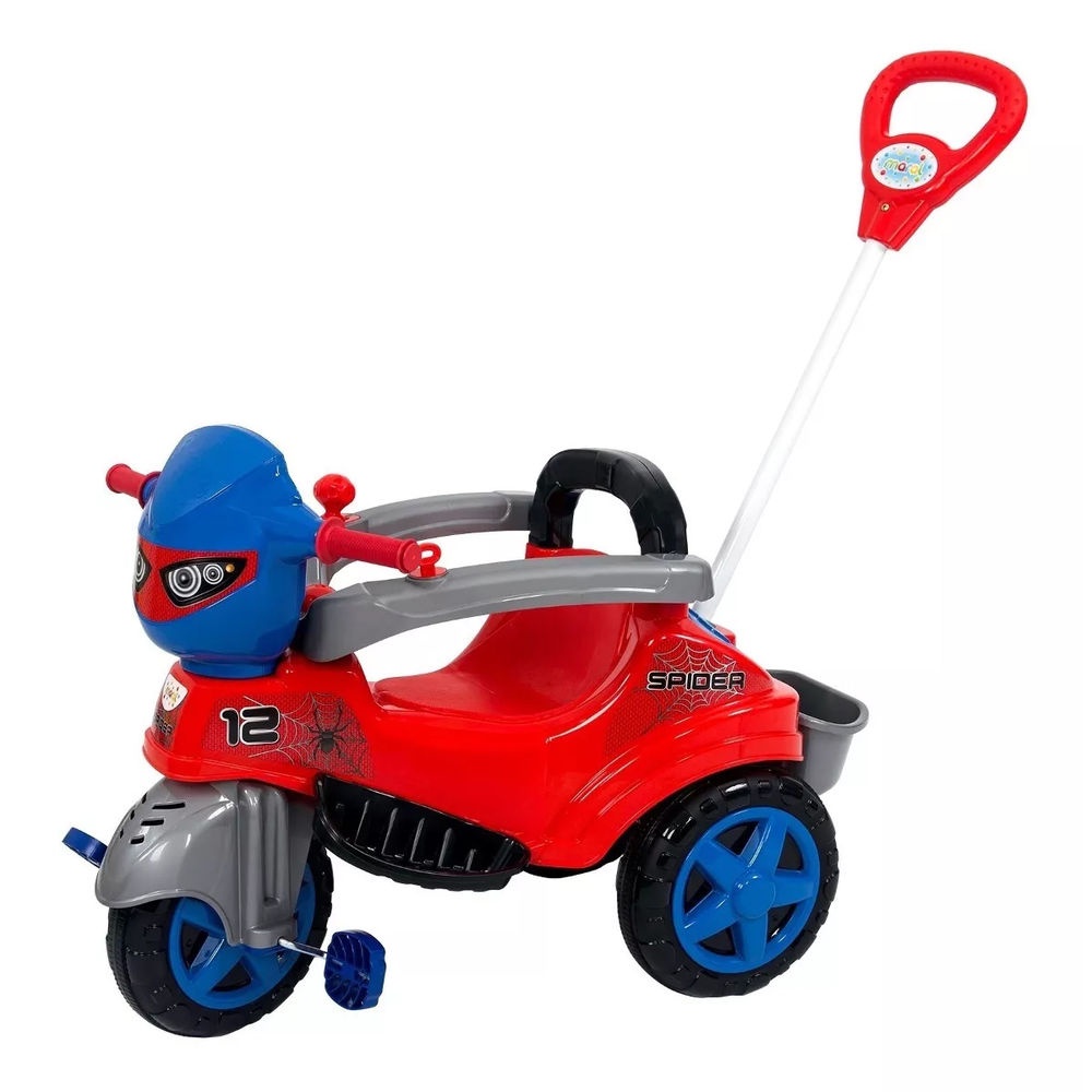 Carrinho De Passeio e Pedal Triciclo Baby City Spider – Maral