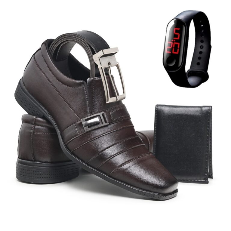 Sapato Social Masculino Confortável Elegante com 
