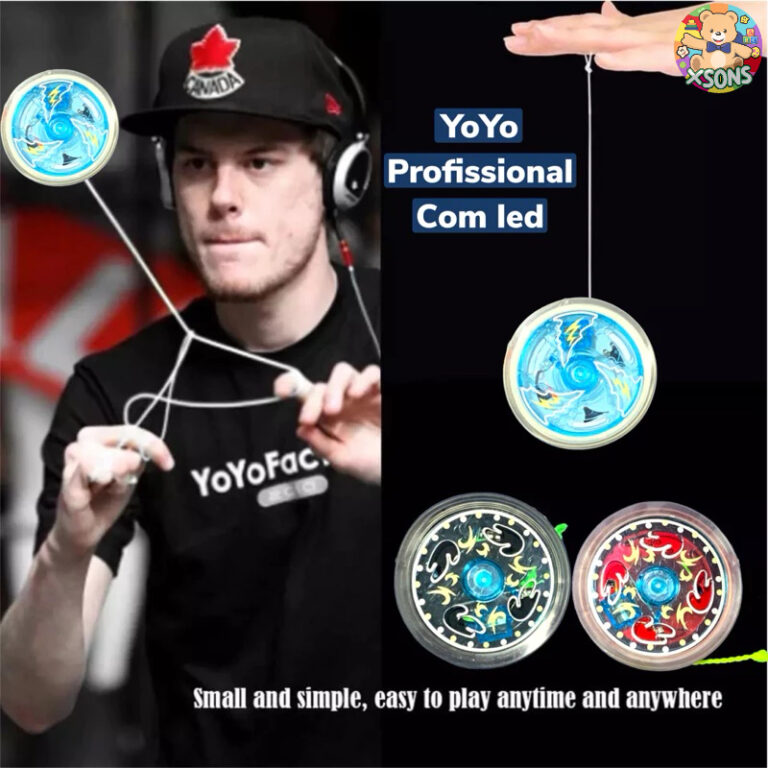 Yoyo profissional com rolamentos e led Ioio Respon