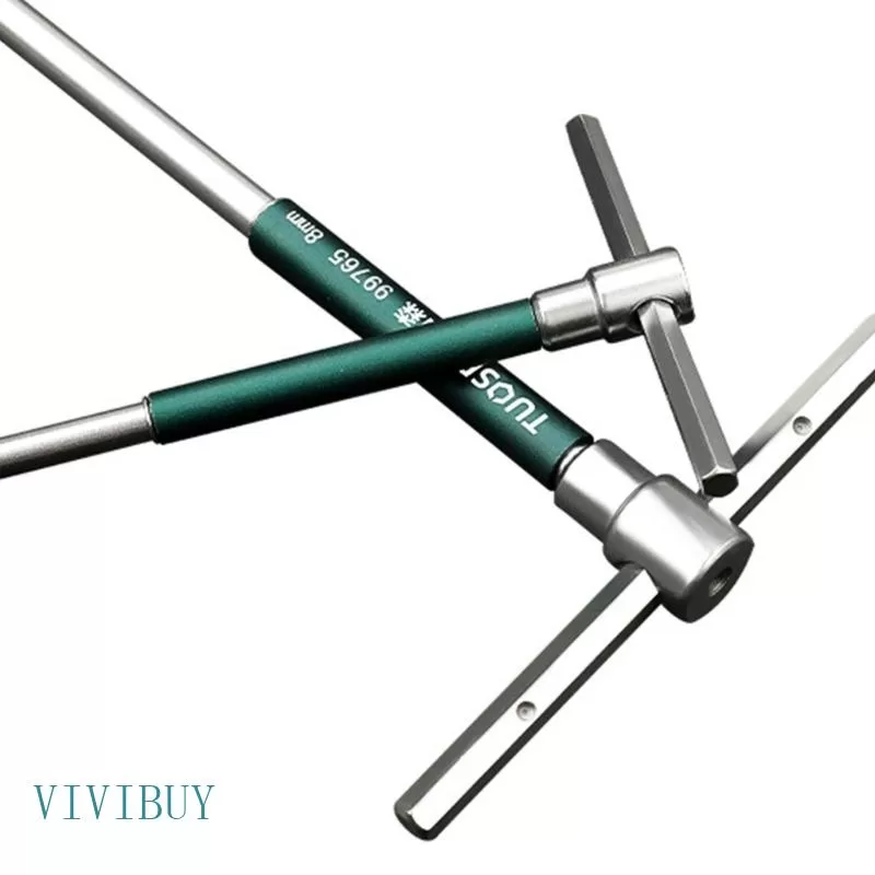 VIVI 2 5 3 4 5 6 8 10mm Chave Fenda T Tipo Allen Sextavada Cromada