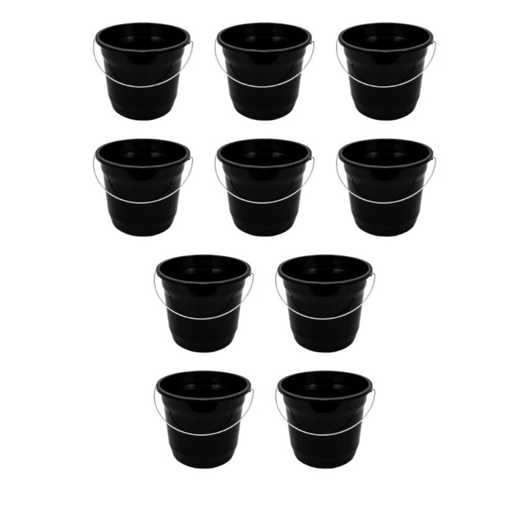 Kit 10 Baldes de Plástico 5 Litros com Alça Refo