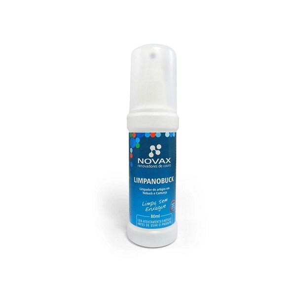 Limpanobuck 80ml Novax limpeza de camurça couro a