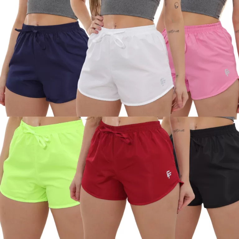 Kit 2 Shorts Tactel Feminino Moda Praia Piscina Ve