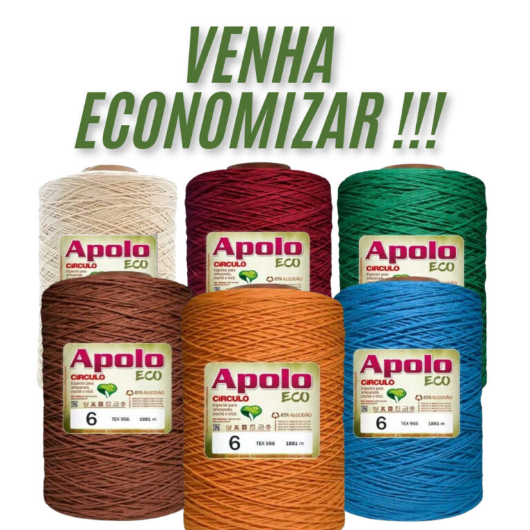 Barbante Apolo Círculo N6 de 1,8kg/1882m Ideal pa