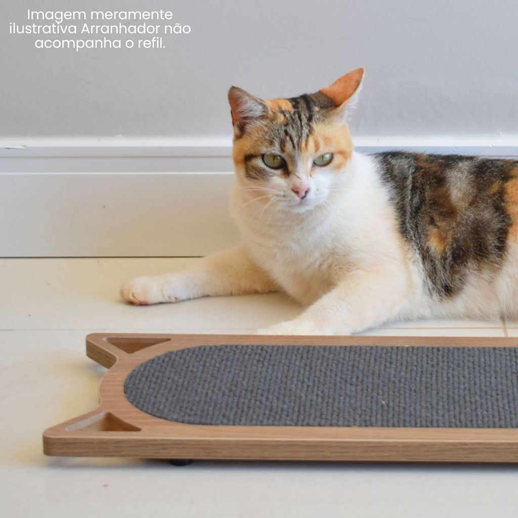 Refil Arranhador Gato Carpete Modelo Frajola Médio